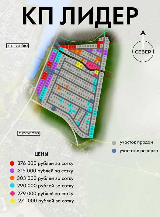 План и цены КП Лидер